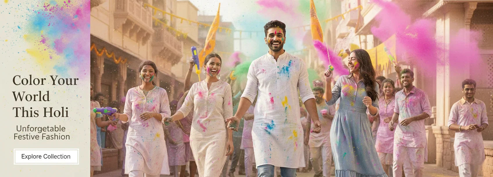 Why White Kurta is the Ultimate Outfit Choice for Holi Celebrations