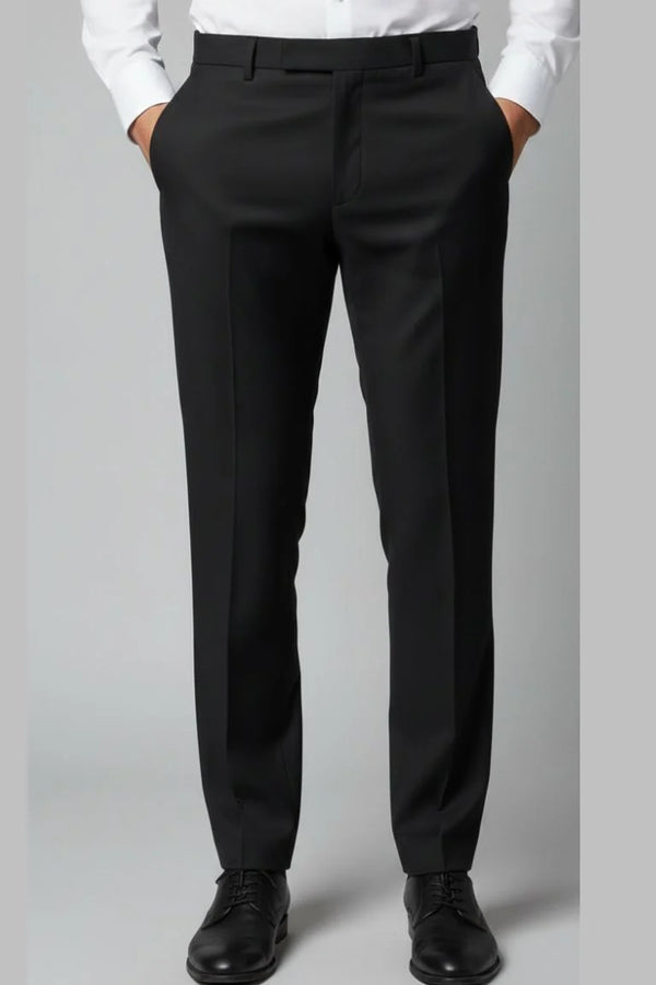 Men’s Black Cotton Formal Pant