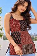Jaipuri Patchwork Short Kurti for Women
