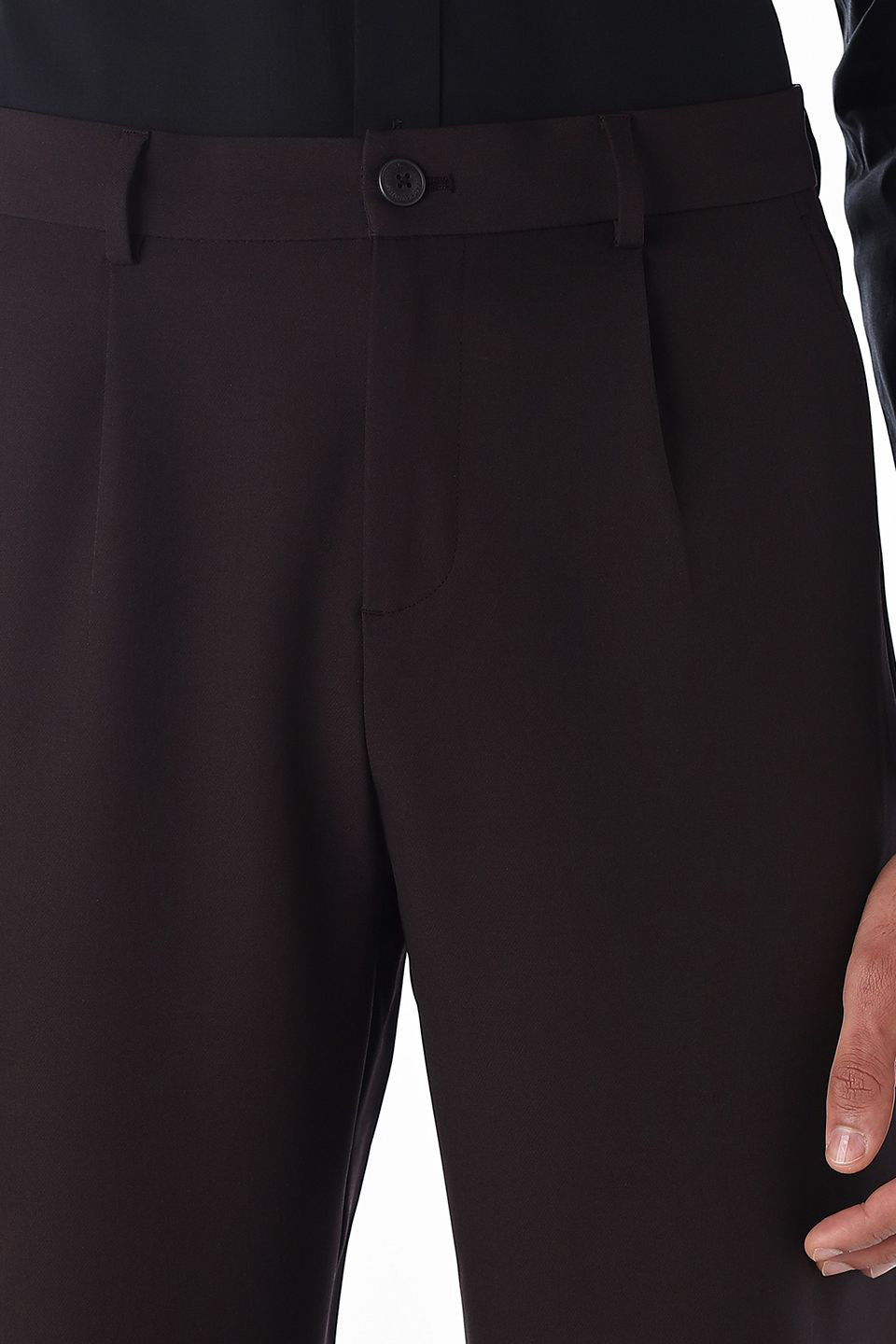 Men's Coffee Straight Fit Trouser