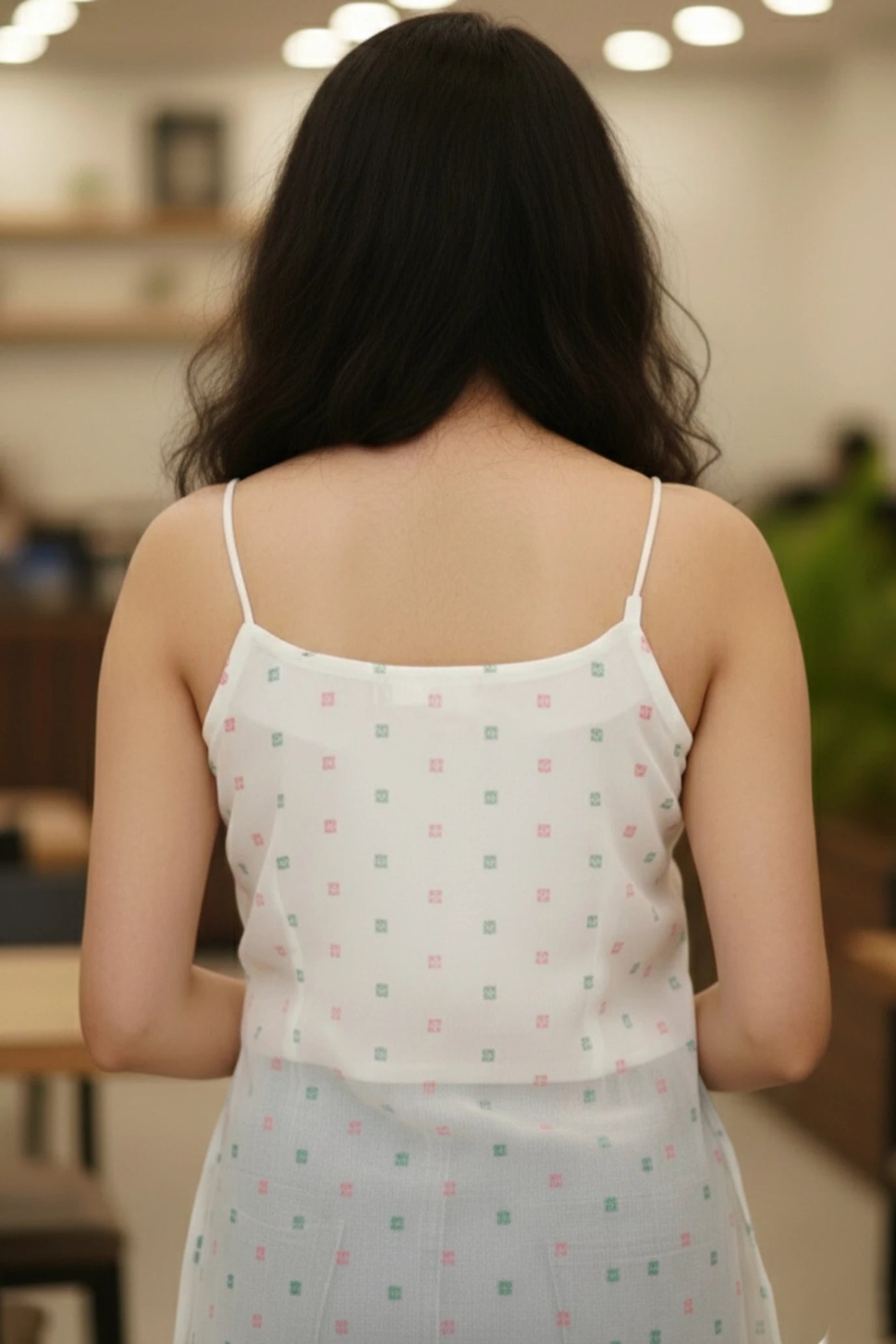 Sleeveless Short Crepe Kurti