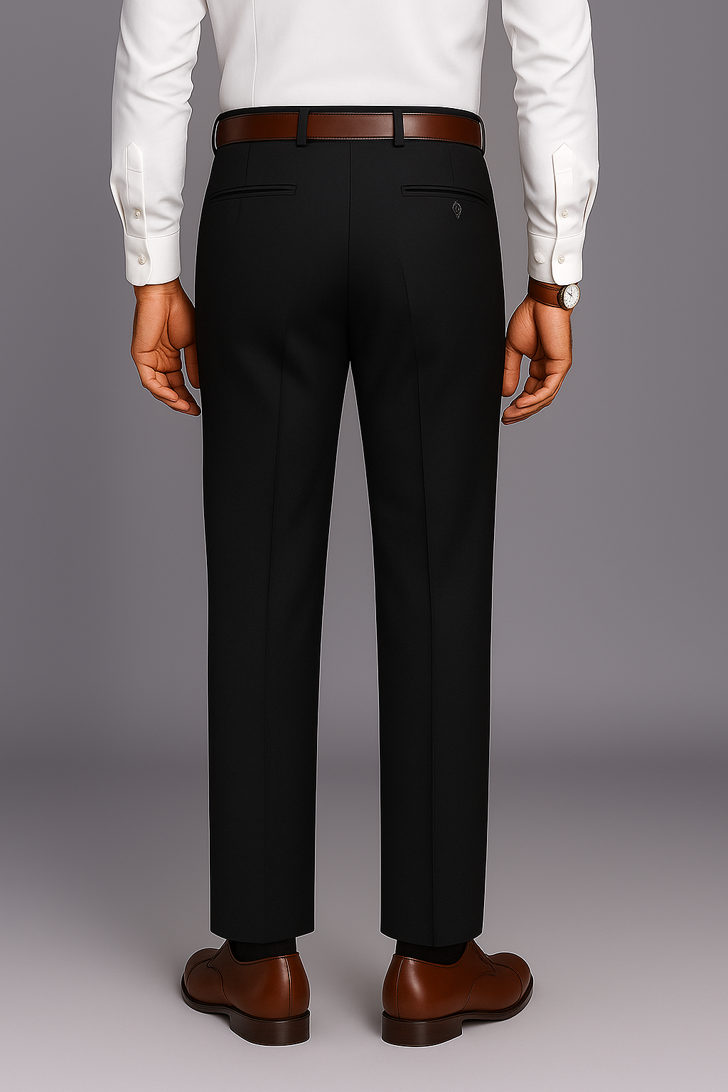Men Classic Black Formal Trousers