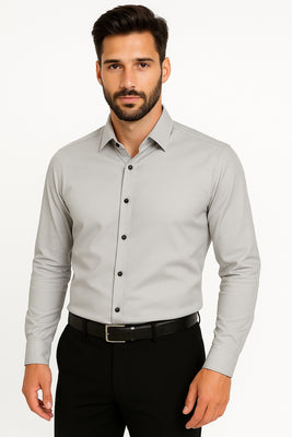Men’s Light Grey Formal Shirt