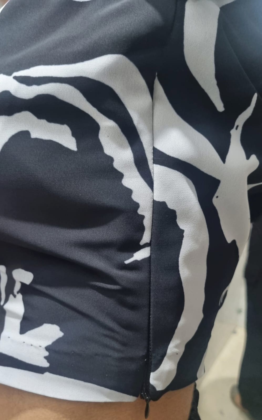 Black Georgette Printed Dress