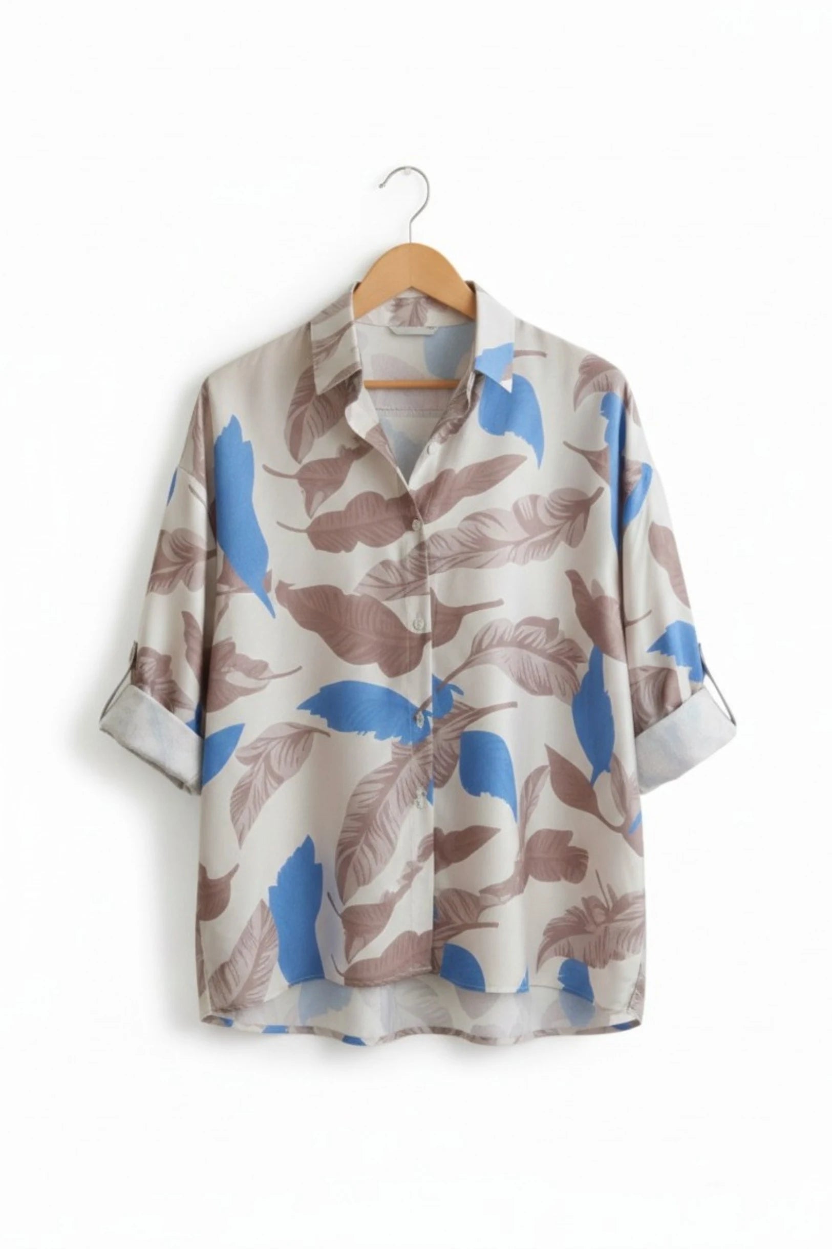 Floral oversized shirt for women, trendy western casual shirt, loose fit summer wear top