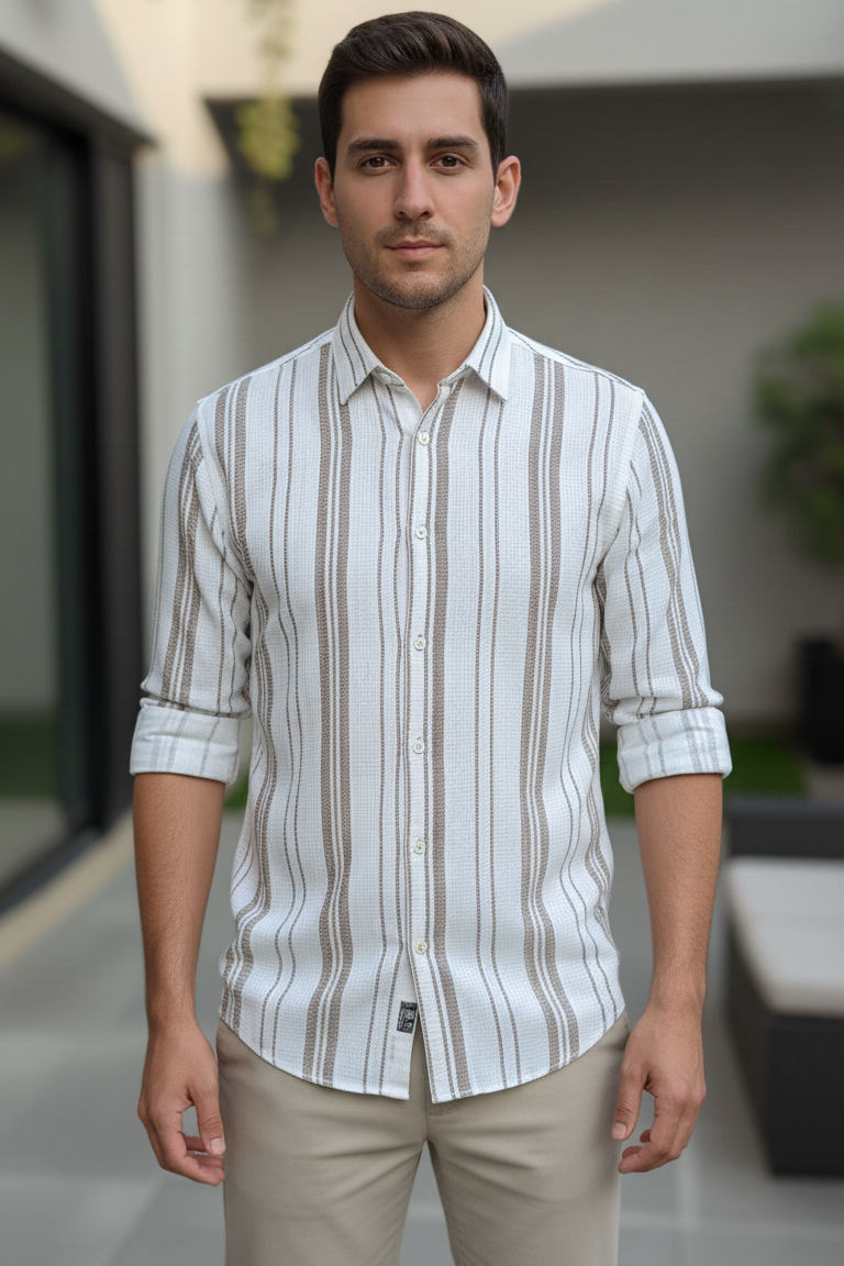 Men’s Casual Striped Shirt