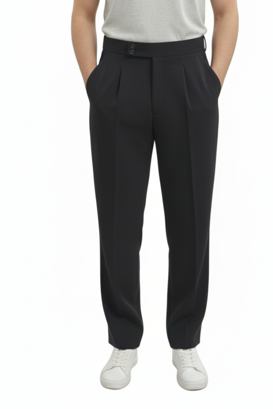 Men’s Coffee Brown Straight Fit Trousers
