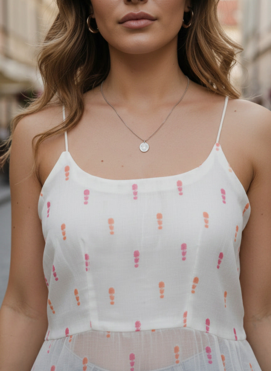 Women's Crepe Short Nyra Kurti | Noodles Stripes