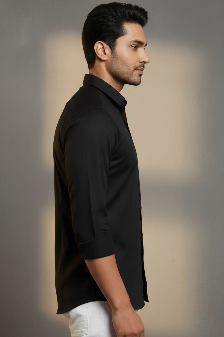 Men’s Black Premium Japanese Fabric Shirt