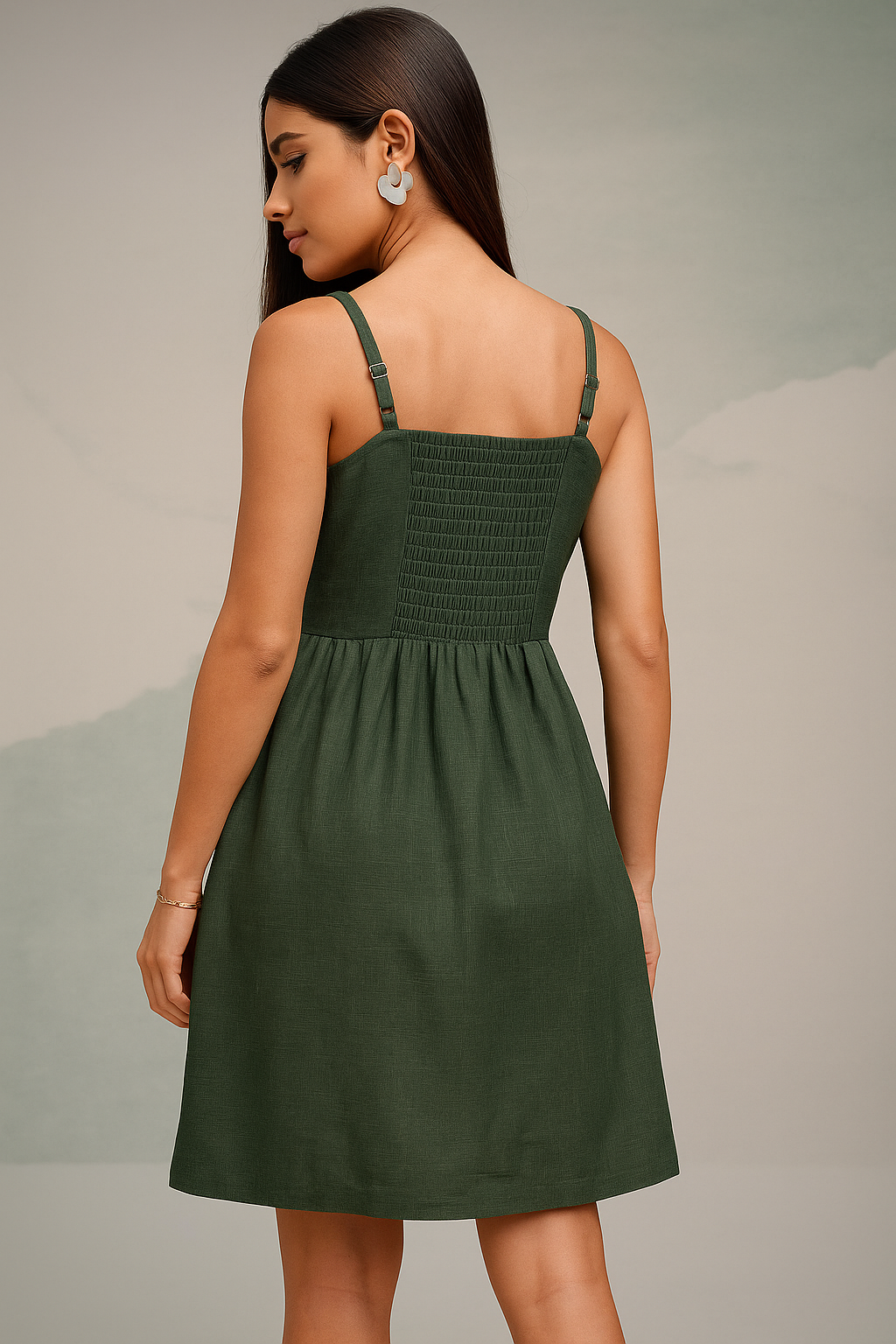 Embroidered A-Line dress