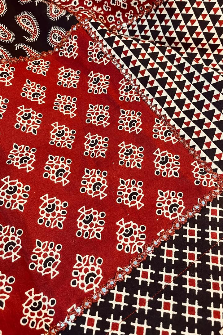 Jaipuri Patchwork Short Kurti for Women