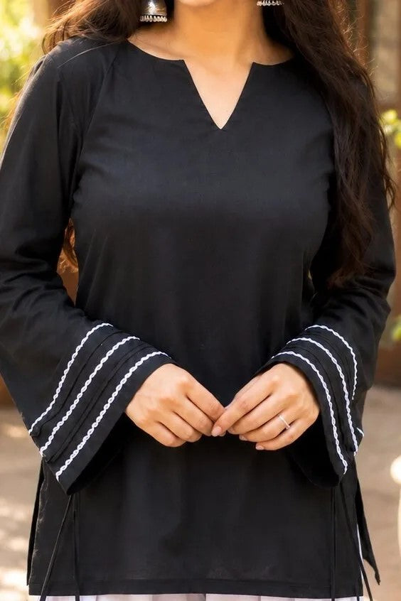 Black & White Dori Co-Ord Set For Women