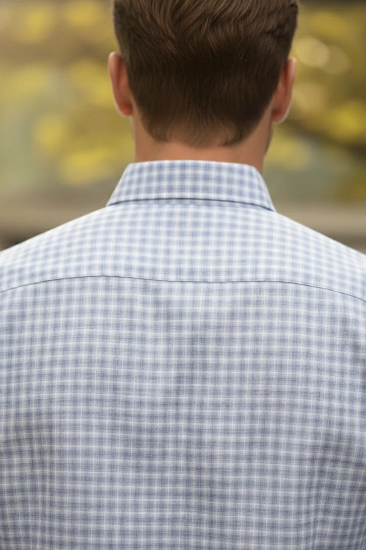 Men’s check casual shirt, long sleeve check shirt, comfortable casual fit shirt for daily wear