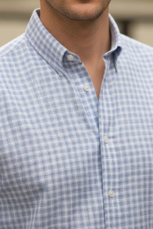 Men’s check casual shirt, long sleeve check shirt, comfortable casual fit shirt for daily wear