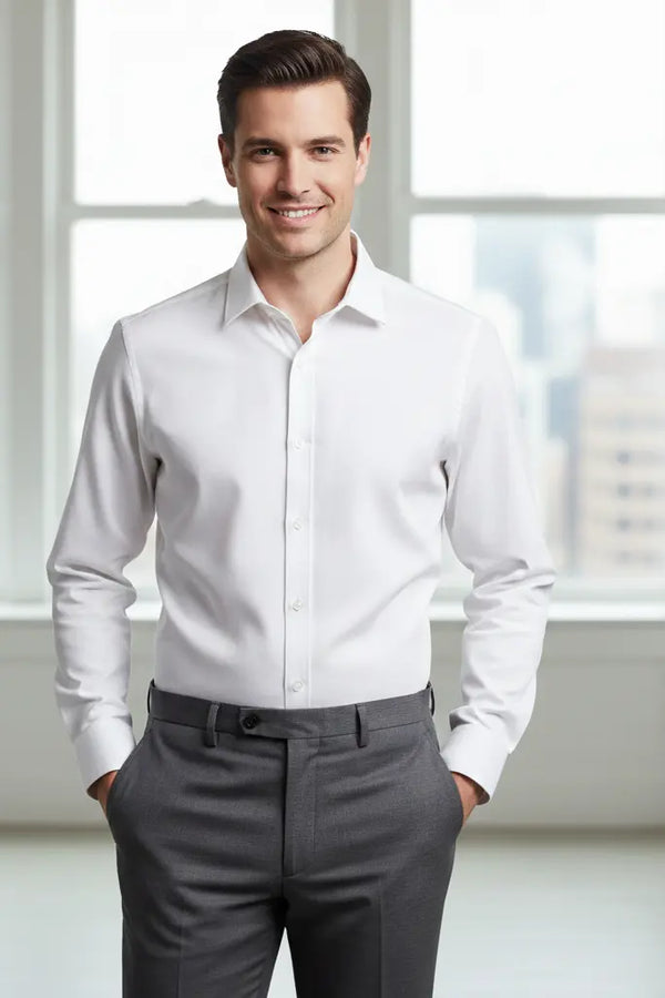 White Formal Cotton Shirt