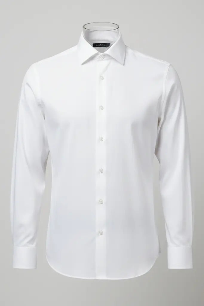 men formal white shirt - mockup
