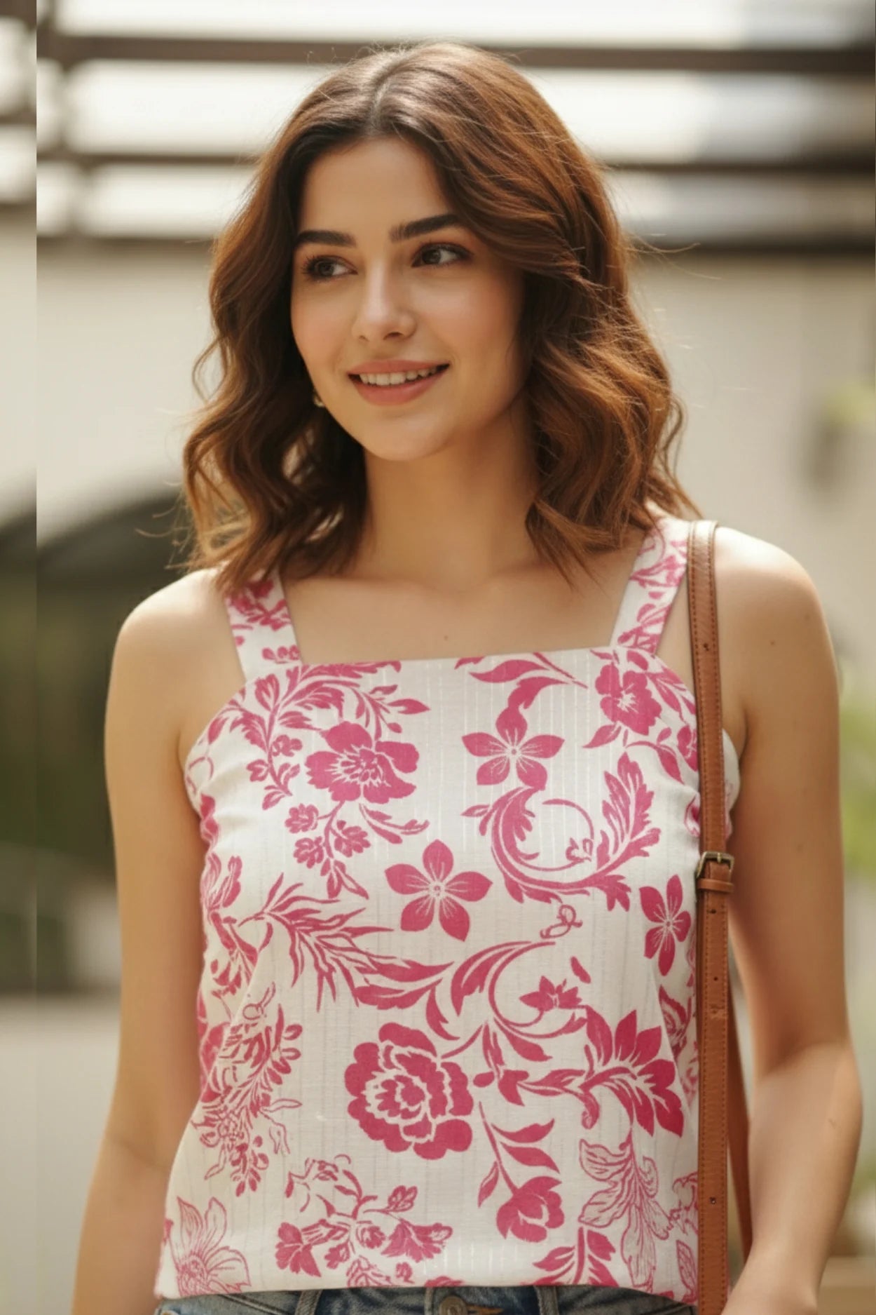 Women sleeveless crop top for summer office wear, stylish going out top for ladies