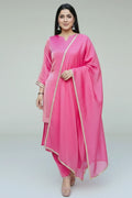 Fendy Silk Kurta Palazzo Set with Dupatta for Women | Silk Kurta Ladies