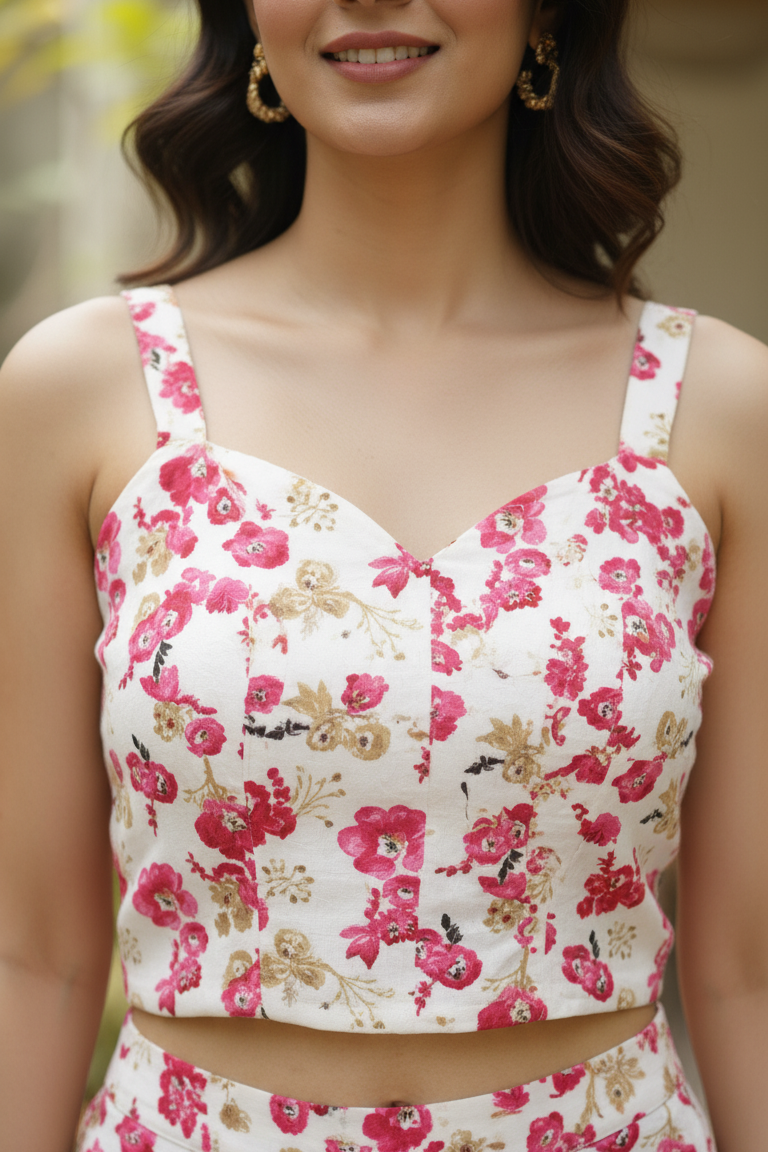 An effortless floral dress for women crafted for sunny days. This versatile dress for women is an essential pick for those looking for a trendy and breathable silhouette.