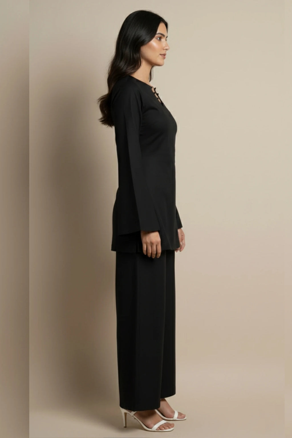 Black Kurti Set for Women | Cotton Short Kurti with Palazzo | Ladies Kurti Online