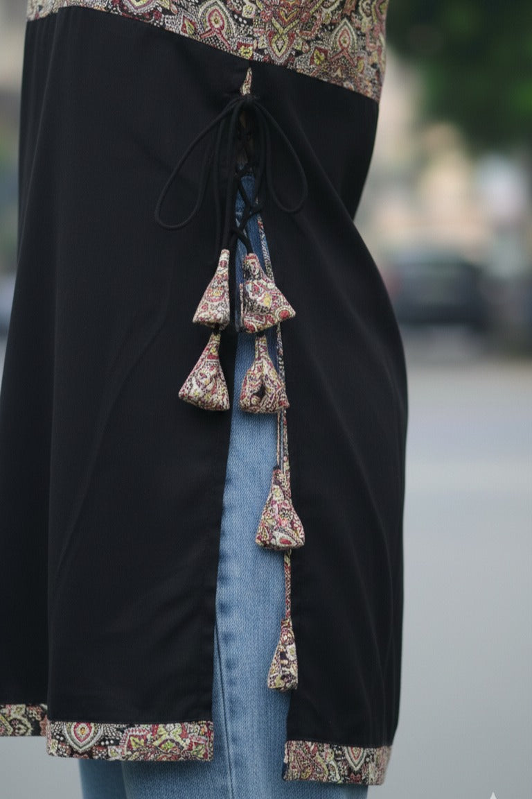 Floral Sleeveless Nyra Cut Short Kurti for Women