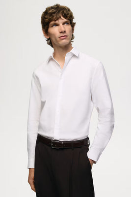 White Formal Cotton Shirt