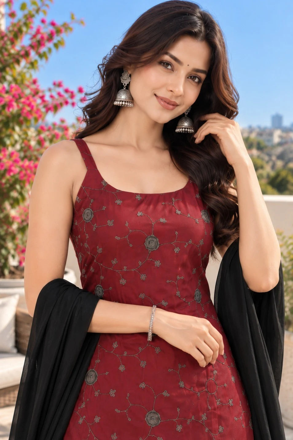 Kurta Palazzo Set with Dupatta for Women