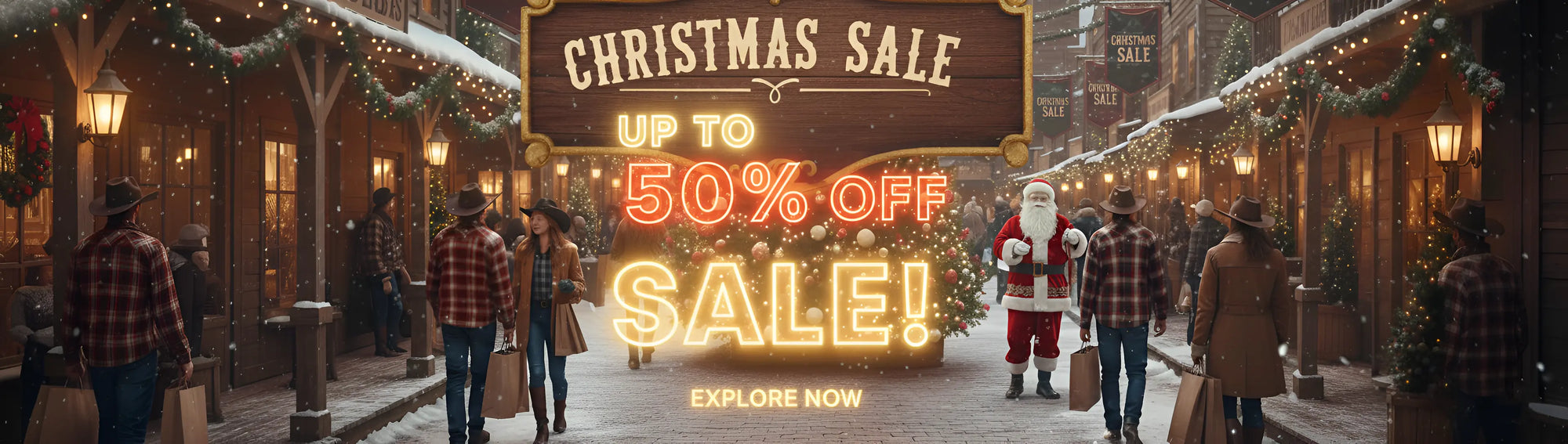 Festive sales banner 