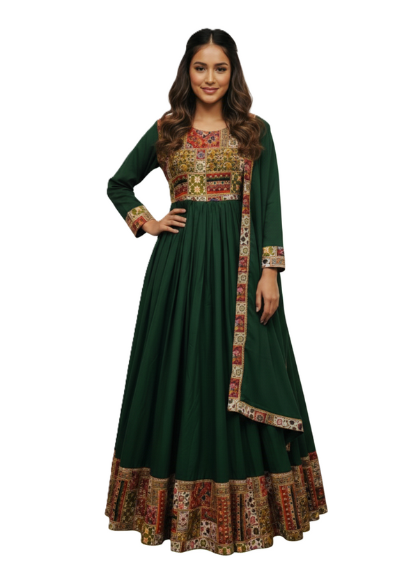 Anarkali Gown with dupatta