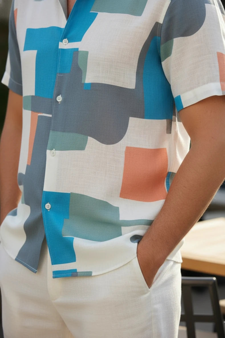 half sleeve shirt for men - zoom front