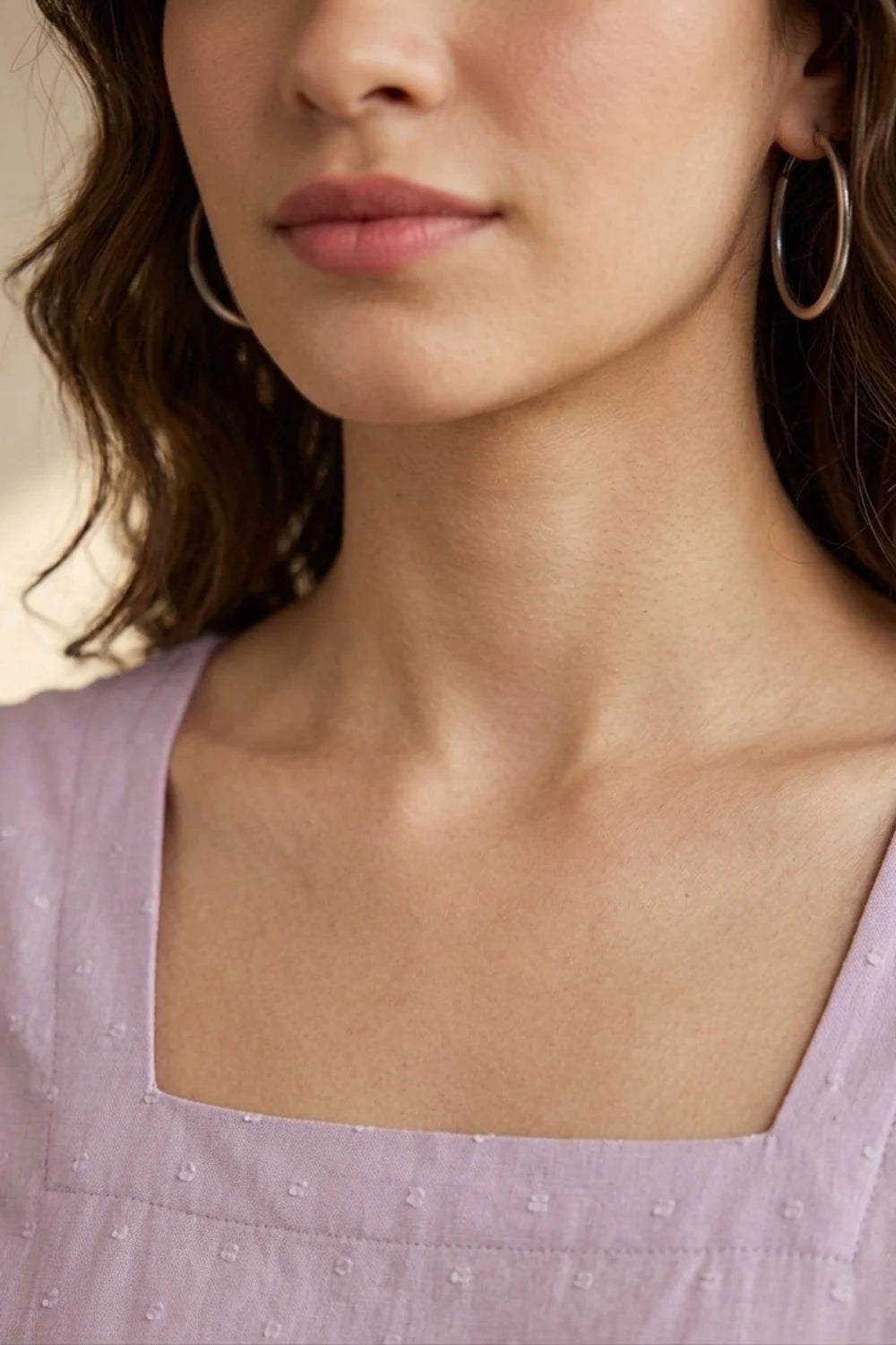 Blush Pink Square Neck Top