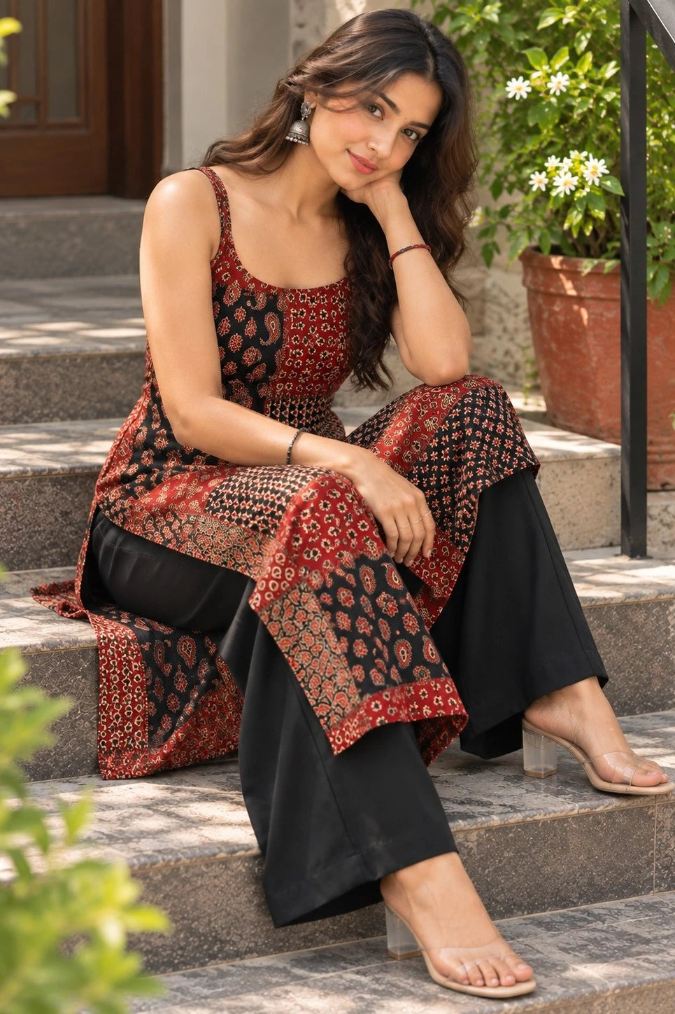 Jaipuri Kurti & Palazzo Set for Women