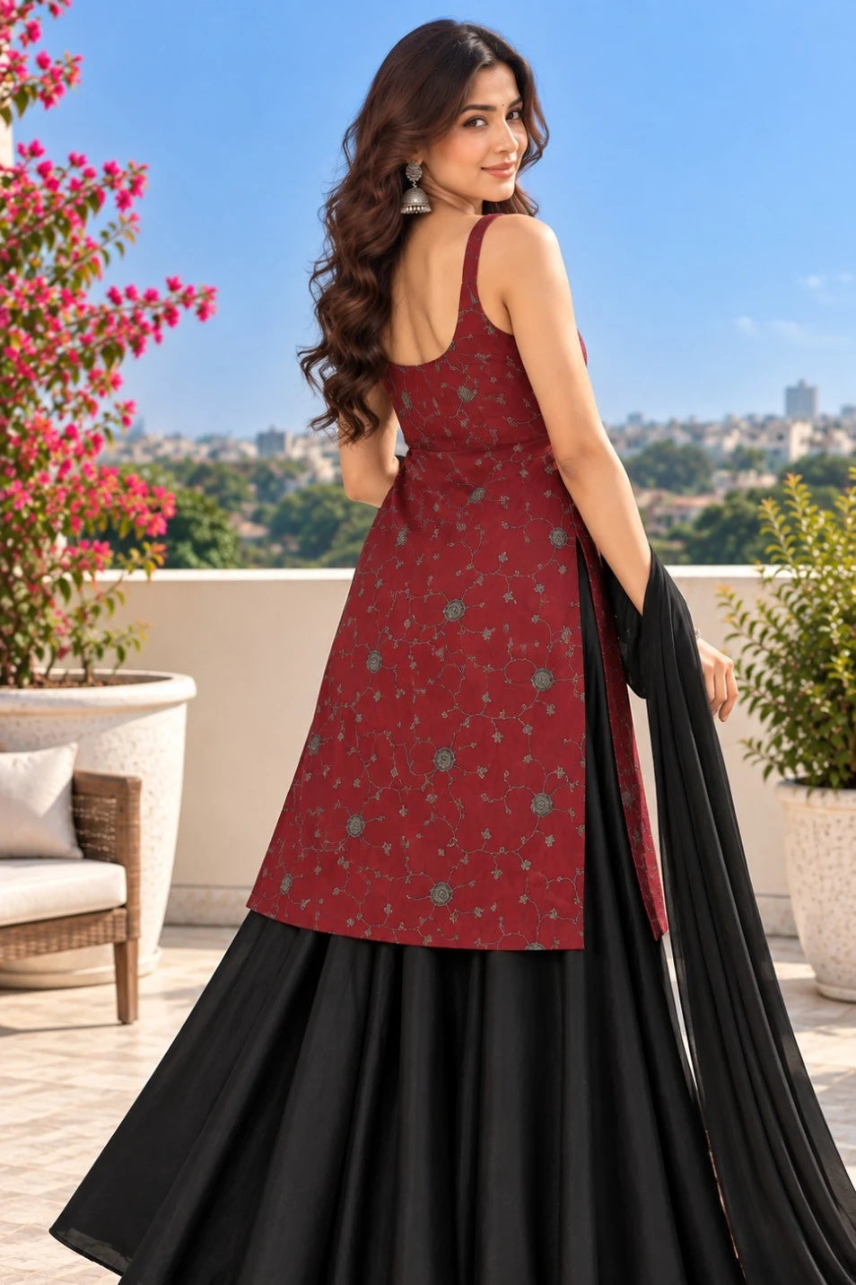 Kurta Palazzo Set with Dupatta for Women