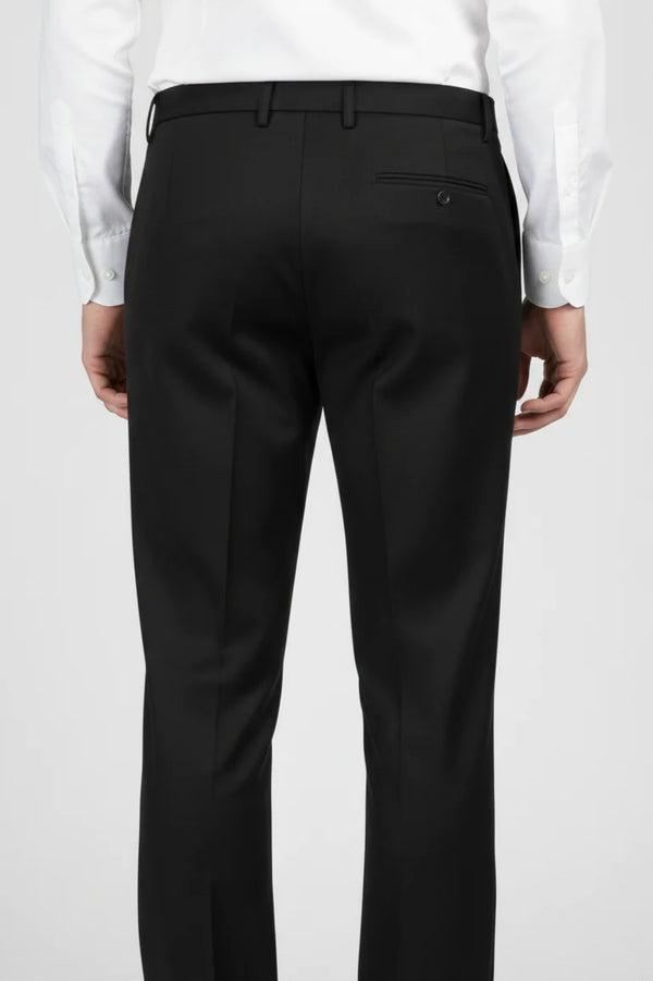 men black formal trouser - back view