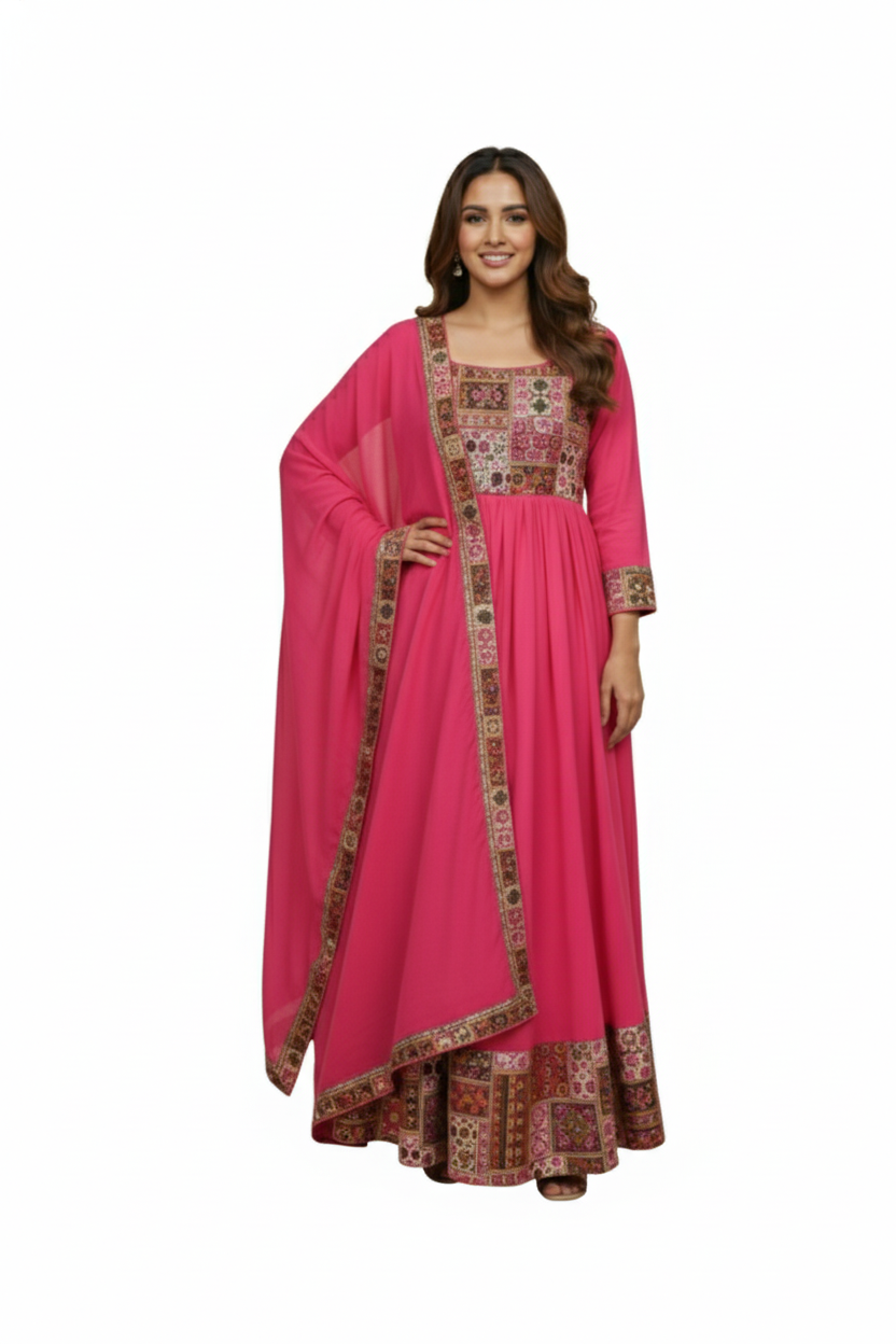Anarkali Gown with dupatta