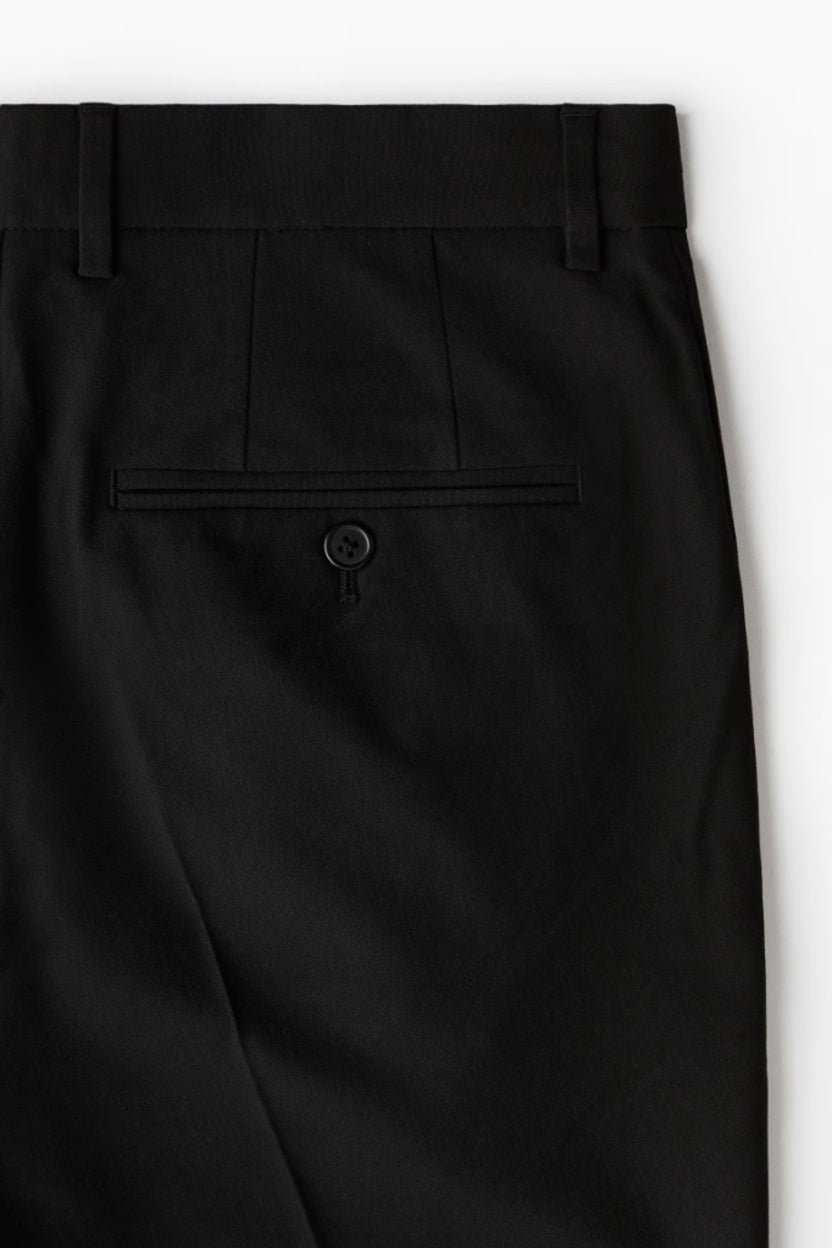 Japanese Fabric Black Straight Fit trouser