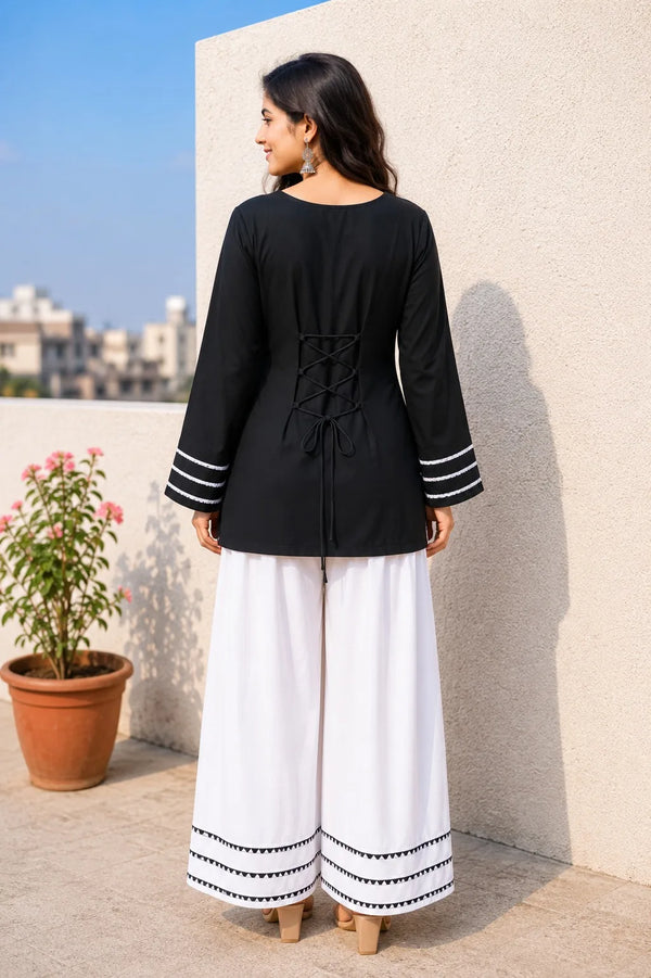 Black & White Co-Ord Set for Women